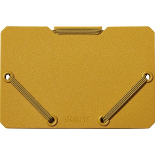 KING JIM SAND IT Card Holder Yellow (KJ2512-YE)/ ซองจัดระเบียบนามบัตร รุ่น SAND IT สีเหลือง แบรนด์ KING JIM ประเทศญีปุ่น