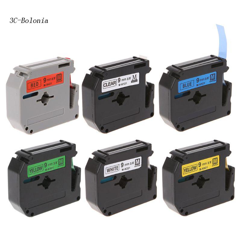 【PC】เทปฉลาก แบบเปลี่ยน สําหรับ Brother P-touch Label Maker 9 มม. M231 MK231 M-K231 #8
