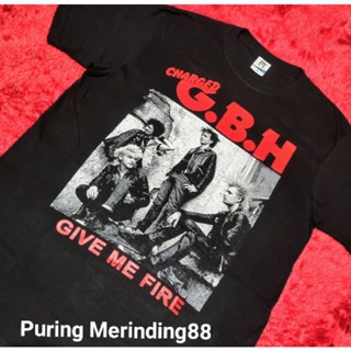 Gbh เสื้อยืด พิมพ์ลาย Give Me Fire