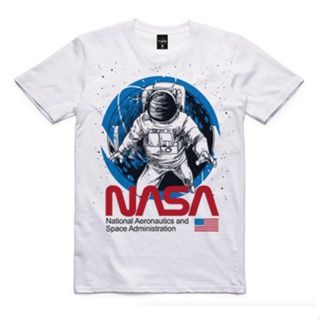 เสื้อยืดใหม่ เสื้อยืดคอตตอน 100% คอกลม สไตล์สตรีท NASA T SHIRT NASA SPACE 008วัยรุ่น ชาย หญิง S-5XL_45
