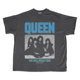 Kaos Band Queen เสื้อยืด โอเวอร์ไซซ์ พิมพ์ลาย We Will Rock You Queen Band