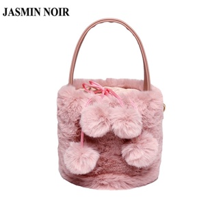 Jasmin NOIR กระเป๋าถือ กระเป๋าสะพายไหล่ ประดับพู่ สําหรับผู้หญิง