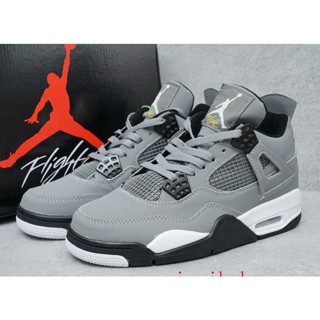 ของแท้ 100% Ni-Ke Air Jordan 4 Retro OGAJ4 รองเท้าบาสเก็ตบอล ทนทาน U8JN MKXH U9HI ZKK4