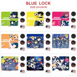 Blue LOCK แผ่นรองเมาส์ ลายการ์ตูนน่ารัก ขนาดเล็ก กันลื่น กันน้ํา 20x24 ซม. สําหรับแล็ปท็อป