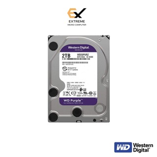 ฮาร์ดดิสก์ CCTV ขนาด 2TB WD PURPLE SURVEILLANCE - WD20PURZ-3YEAR