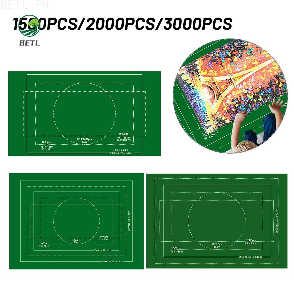 🌤️🎖️1*Puzzle storage blanket 1500 /2000/3000 pcs green felt cloth jigsaw Puzzle Storage Mat Roll Felt Storage Puzz