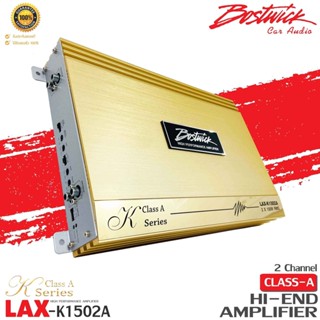 เพาเวอร์แอมพลิฟายเออร์รถยนต์ BOSTWICK รุ่น LAX-K800D K Series MonoBlock Class D 1CH. 800 วัตต์ สีทองตัวท้อป