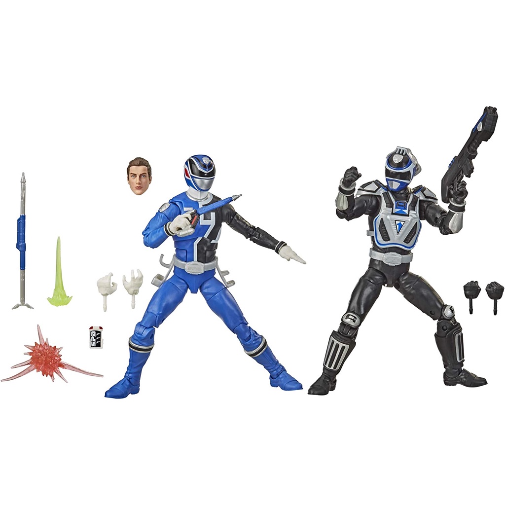 Hasbro Power Rangers Lightning Collection 6 นิ ้ ว Squad A &amp; B โมเดลตัวละคร Blue Ranger