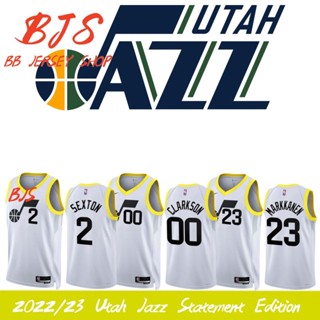 【BJS】เสื้อกีฬาบาสเก็ตบอล ลายทีม Utah Jazz Statement Edition Jersey NO.23Markkanen 2022 23