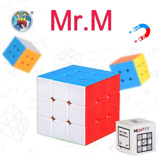 🚚จัดส่งทันที รูบิค Rubik 3x3 แม่เหล็ก ShenShou Mr.M Stickerless แกนแม่เหล็ก สีไม่ลอก หมุนลื่น ของแท้