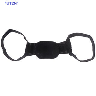 UTZN&gt; 1Pc Massager Shapewear Chest Belt Back Shoulder Posture Corrector Black new