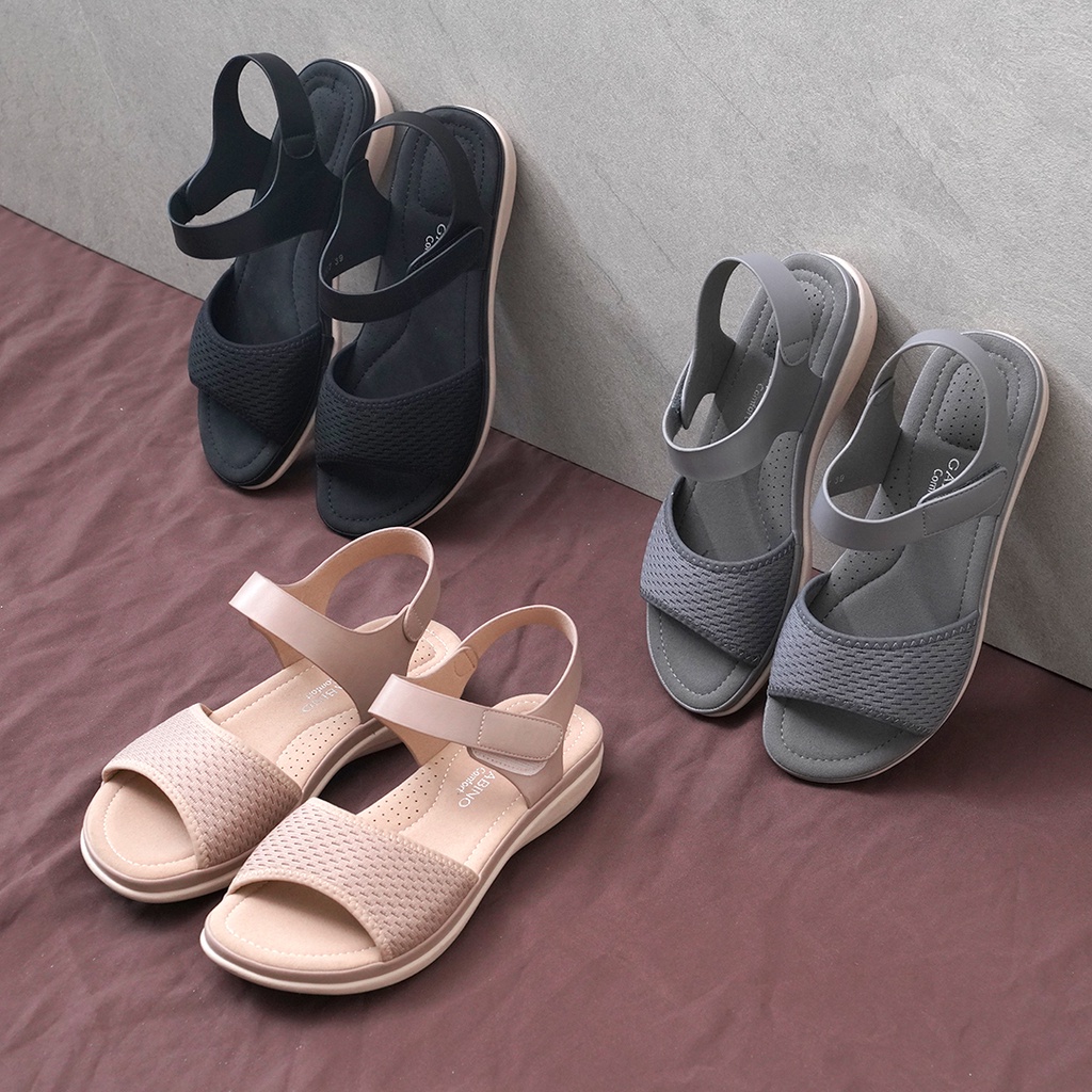 Gabino Women& 39;s Sandals Wedges Slip On With Strap Casual Natari - O1CA2007