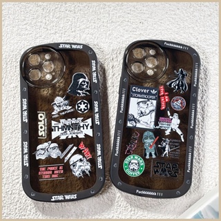 FOR OPPO A17K A57 A77S A39 A37 RENO 7 8 REALME C55 6 PRO 7i 9i C35 C31 C25 C21Y C20 C17 C15 C12 C11  Star Wars Oval Soft Case