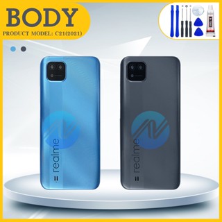 บอดี้ Body（ฝาหลัง+ เคสกลาง）Realme C21