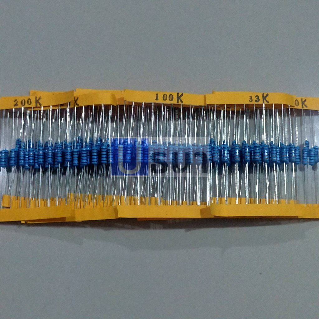 (5 ตัว) ตัว R ตัวต้านทาน 1/2W ขนาด 120R ถึง 910R รีซิสเตอร์ Resistor ฟิล์มโลหะ Metal Film 1/2W 0.5W 