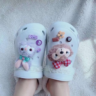 CROCS ชุดจี้ตุ๊กตาการ์ตูน Stella Lou Jibbitz Duffy Bear Jibitz Charm Pin M&amp;M สําหรับตกแต่งรองเท้า ช็อกโกแลต ไอศกรีม