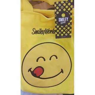 กระเป๋าSmiley ขนนุ่มนิ่มปุกปุย น่ารักพร้อมส่ง!!!! | กระเป๋าเหลืองลายsmileyสีเหลืองน่ารัก40*30*28ซม.มือ1Medium and More
