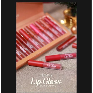 เซตกลอส Teammy Lip Gloss 12 แท่ง เนื้อแมทต์ ติดทนยาวนาน สีสวยไม่ติดแมส