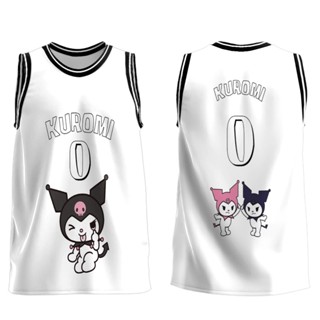 เสื้อกีฬาบาสเก็ตบอล ลาย Kuromi Sanrio น่ารัก