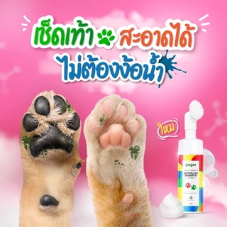 Gager (กาเจอร์) Nano Zinc โฟมอาบแห้งหมา โฟมอาบแห้งแมว ไม่ต้องใช้น้ำ กลิ่นแป้งเด็ก อ่อนโยน (150ml.)