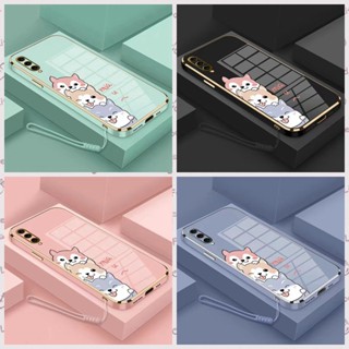 OPPO Reno 8 4G Reno 8 5G Reno 8 Pro A57 5G 2022 A77 5G A57 4G A77S Reno 8Z Reno 4Z A57 2016 A39 Straight Edge 90 ° Cute Dog เคสโทรศัพท์มือถือ Electroplated