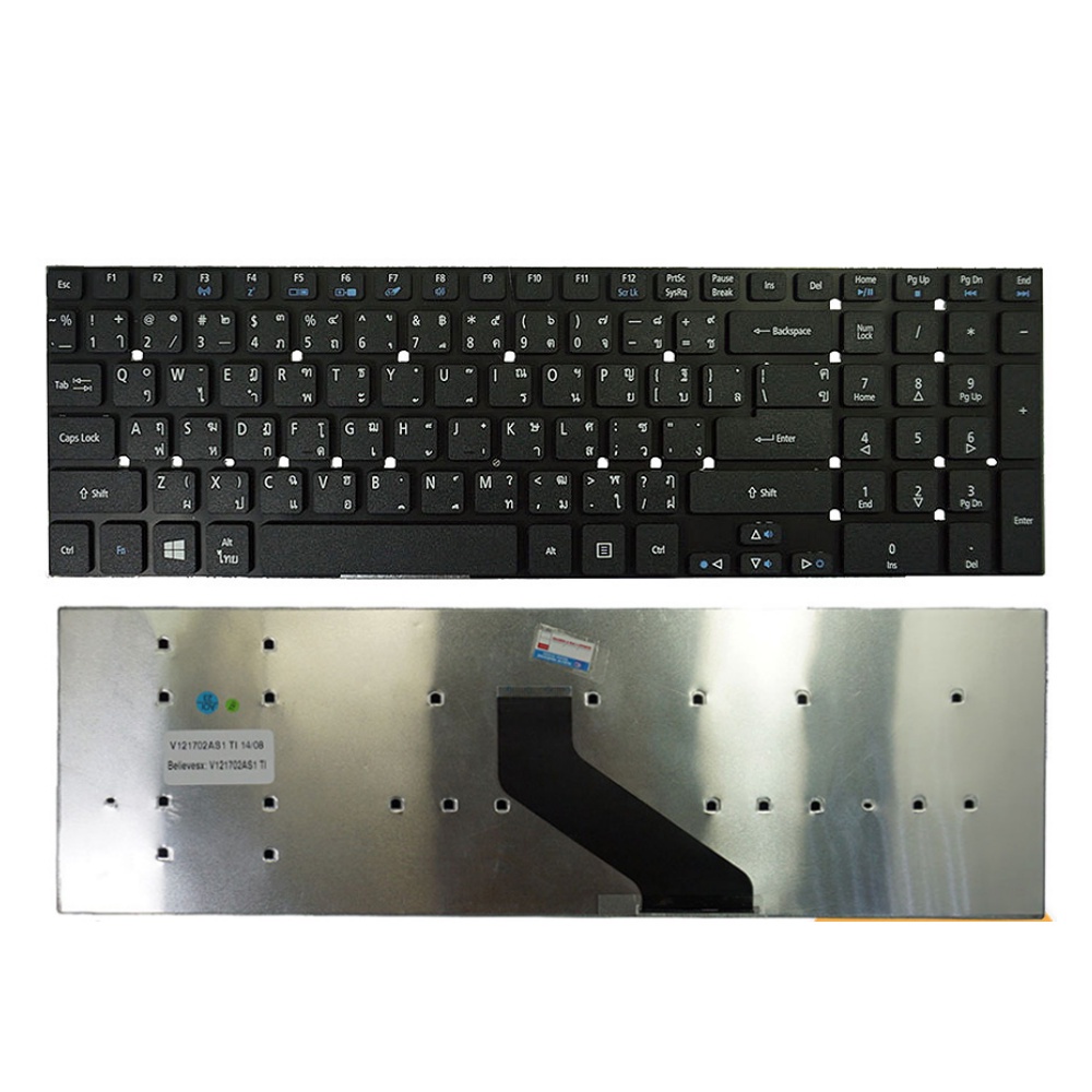 KEYBOARD ACER  Aspire E15, E5-571G E1-572G 5755 5755G 5830 5830T V3-551 V3-731 E5-571 ไทย-อังกฤษ คีย