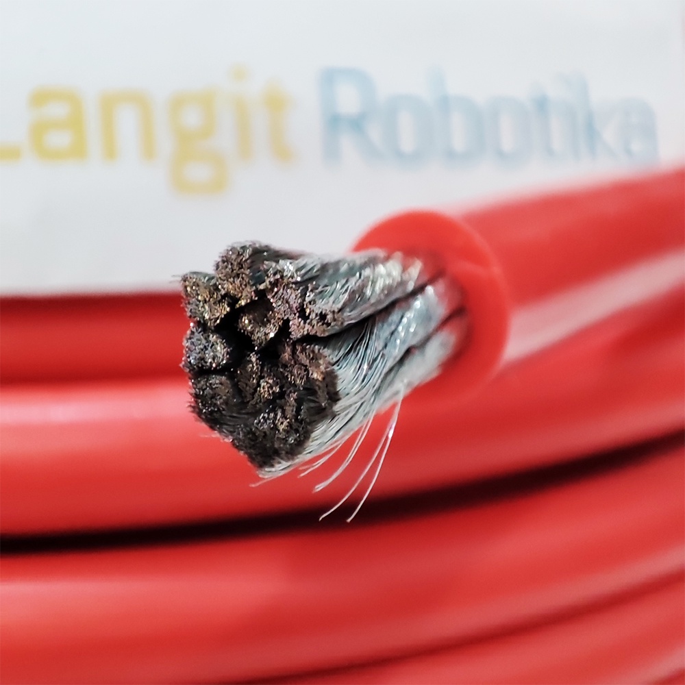 MERAH AWG 4 สายซิลิโคน AWG4 สายซิลิโคนสีแดงสีแดง Strum Power