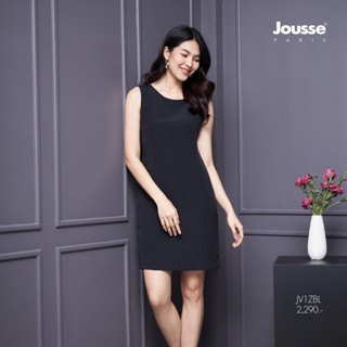 Jousse ชุดเดรส ทำงานแขนกุด สีดำ ทรงสอบเข้ารูป ความยาวสุภาพ (…