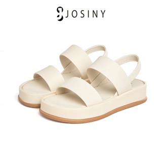 JOSINY รองเท้าแตะ ส้นแบน นิ่ม กันลื่น สําหรับผู้หญิง กลางแจ้ง