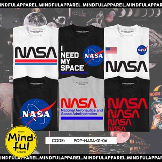 POP CULTURE NASA GRAPHIC TEES | MINDFUL APPAREL T-SHIRTเสื้อยืด_49