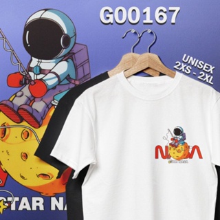 เสื้อยืด FISHING NASA SPACEMAN ASTRONAUT FAMILY TSHIRT COTTON ROUND NECK SUMMER  SIZE READY STOCK BAJU SEDIA BESAR_30