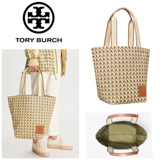 แท้💯%📍Tory Burch  Ella Market Printed Tote