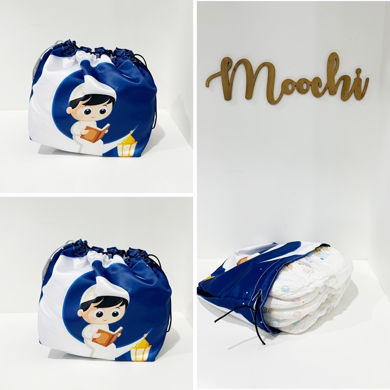 Moochi กระเป๋าผ้าอ้อมเด็ก Drawstring Bag สําหรับแพมเพิส Baby ทารกแรกเกิด