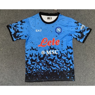 [Fans] 2223 Naples เสื้อเชิ้ตแขนสั้น ลายฮาโลวีน คุณภาพสูง สําหรับฝึกเล่นฟุตบอล