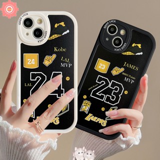 เคสโทรศัพท์มือถือ TPU แบบนิ่ม พิมพ์ลาย N.B.A Lakers Kobe James สําหรับ IPhone 7 8 6 6s Plus 11 13 12 14 11 Pro MAX 14 Plus XR X XS MAX SE 2020