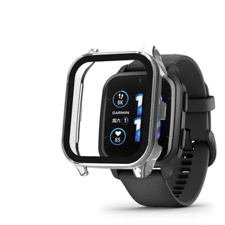 เคสกระจกนิรภัย PC แบบแข็ง บางพิเศษ ป้องกันหน้าจอ สําหรับ Garmin Venu Sq 2