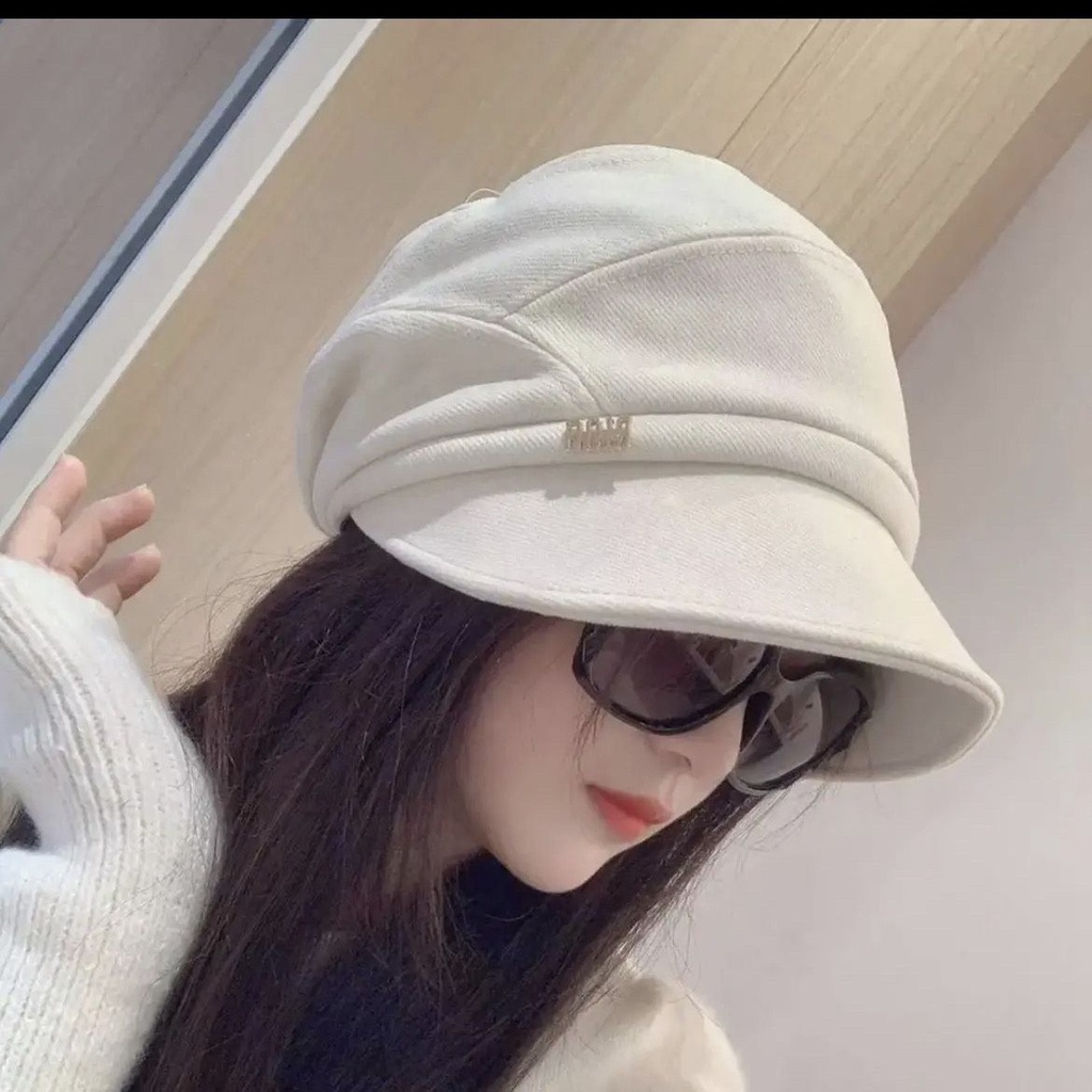 หมวกบักเก็ตลําลอง ขนาดเล็ก เข้ากับทุกการแต่งกาย แฟชั่นฤดูใบไม้ร่วง และฤดูหนาว สไตล์เกาหลี และญี่ปุ่น สําหรับผู้หญิง