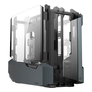 ANTEC CANNON Open Frame Case Tempered Glass, Aluminium.