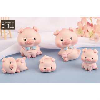 [MC751] ตุ๊กตุ่นจิ๋ว น้องหมู ตัวอ้วน 🐷 (1 ตัว ราคา 49 บาท)