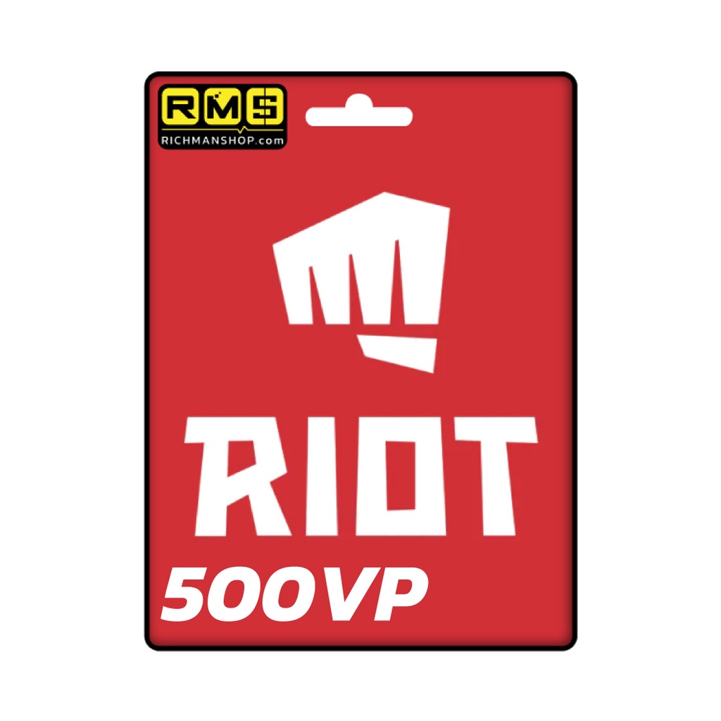 139 บาท บัตร Riot เติม Valorant 500 VP Tickets, Vouchers & Services