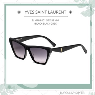 แว่นกันแดด YSL :  SL M103 001 sz.58 (Black-Black-Grey)