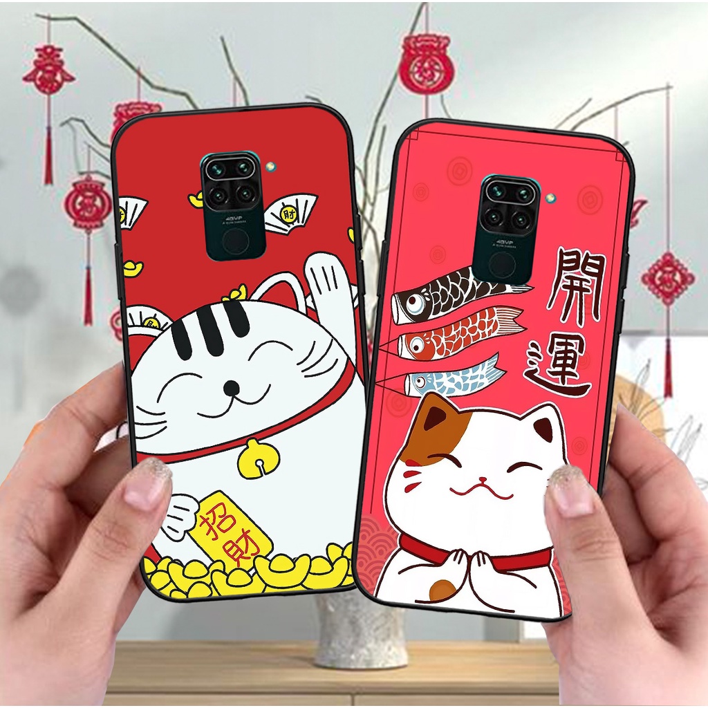Xiaomi Redmi Note 9 / Note 9s / Note 9 Pro Case With Lucky Cat Pattern ปีใหม ่ นี ้
