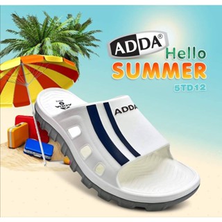 ADDA รองเท้าแตะ รองเท้าลำลอง สำหรับผู้ชาย แบบสวม รุ่น 5TD12M1 (ไซส์ 7-10) แท้จากโรงงานโดยตรง พร้อมส่งทุกวันค่ะ