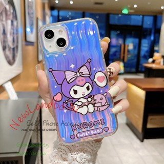 KT Cat Kulomi Cute Cartoon 3D Hologram Phone case for iPhone 14 13 12 11 Pro max