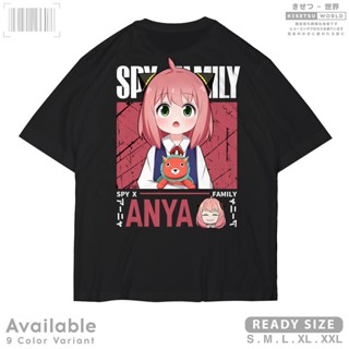 เสื้อยืด พิมพ์ลายการ์ตูนอนิเมะ Spy x FAMILY ANYA FORGER V2 สไตล์ญี่ปุ่น x A2543 Kisetsu