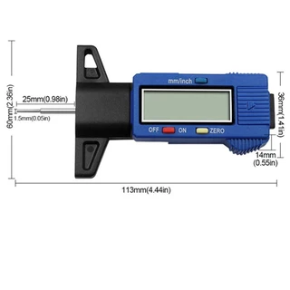 JANELAXE932JN เครื่องวัดความลึกดิจิตอล Tyre ยางความลึก Caliper เมตรเครื่องวัดความหนา
