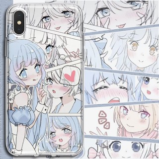 Illustration Girl เคสไอโฟน iPhone 14 cover 11 12 pro max iPhone 7 8 14 Plus X Xr Xs Max Se 2020 8พลัส เคส 13 pro max cas