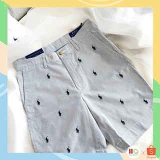 🍭ลด 130.-🍭โค้ด •PTP9SEP• Ralph Lauren Polo Pony Classic Fit Striped Cotton Short (NEW)