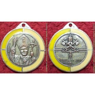 Amulet00005 เหรียญ Pope Joanne s Paulus II ที่ระลึก Jubilaeum 2000 ITALY