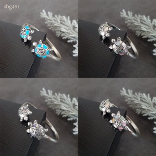 MT กำไลข้อมือเงินแท้ รูปเต่า งานเคลือบสี  ข้อมือ 16, 17 ซม. Solid 925 Sterling Silver Bangle (sbg451) MT Jewelry มณีธารา